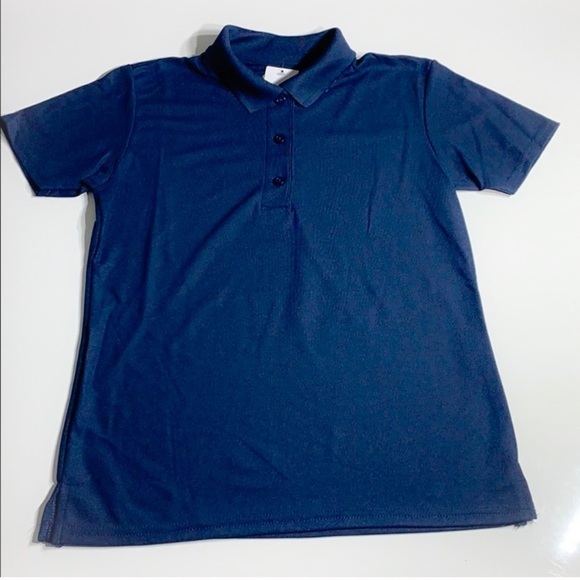 New Gilden Lightweight Navy blue Polo Youth shirt shirt sleeve - Picture 1 of 5